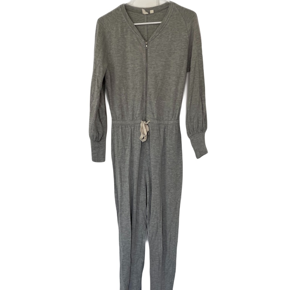 ❤️ GAP ONESIE ONE PIECE GREY ZIP UP PAJAMA SIZE XS
